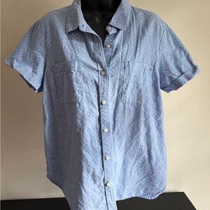 Tommy Hilfiger Light Blue Polka Dot Shirt